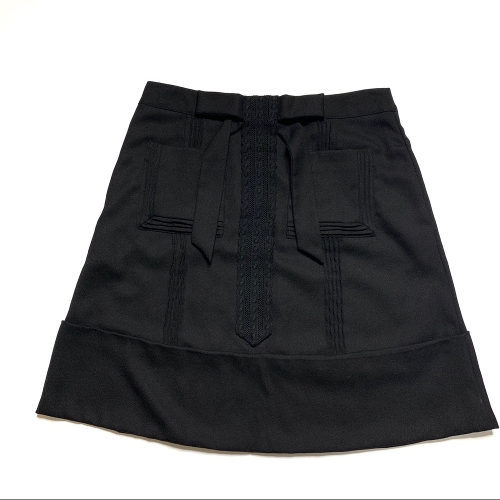 See by Chloe Wool Knee-Length Black Skirt